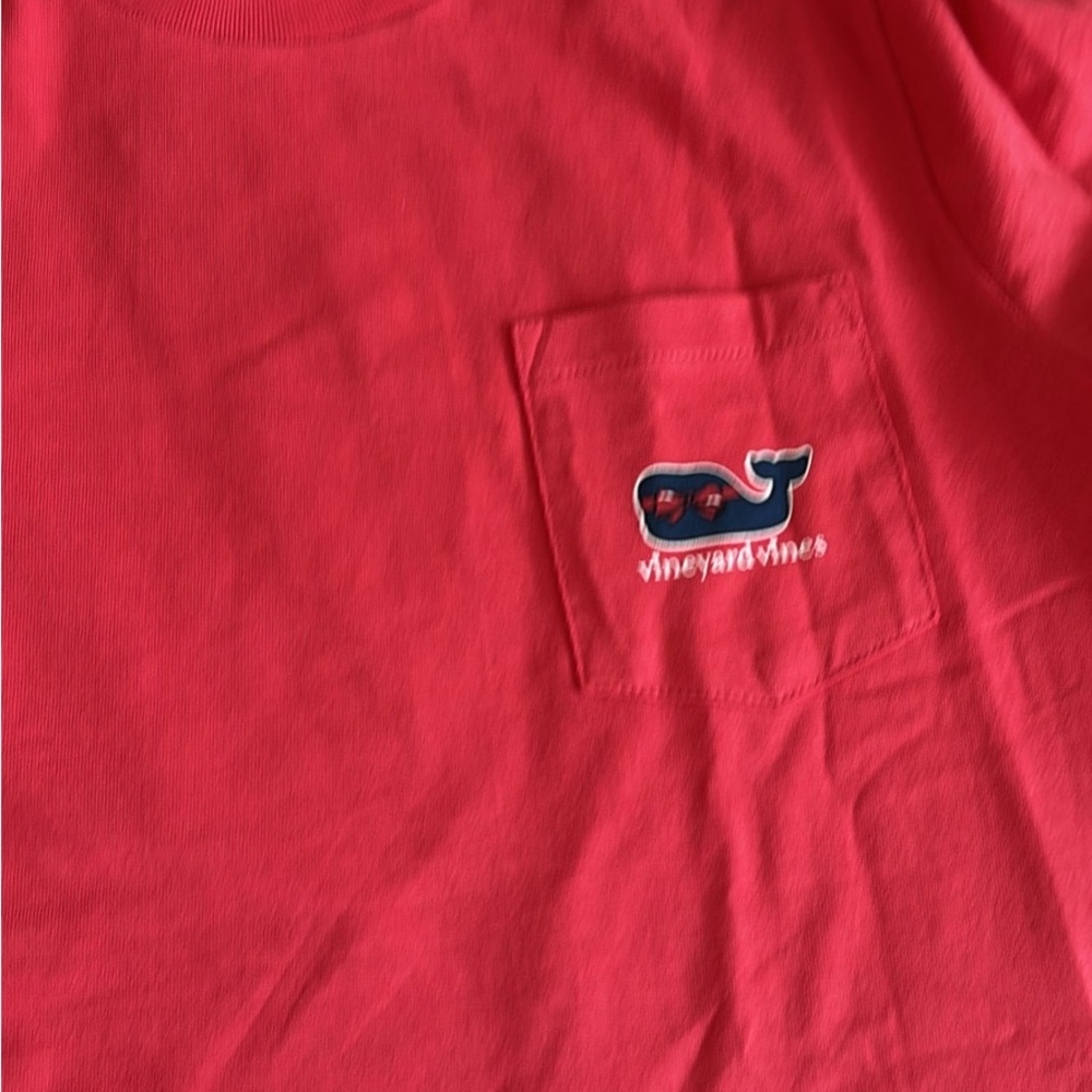 Vineyard Vines Kids Bright Red Tee